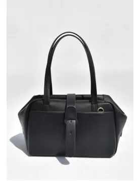 Glenda Shoulder Bag Vegan Leather Black