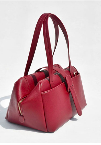 Glenda Shoulder Bag Vegan Leather Burgundy