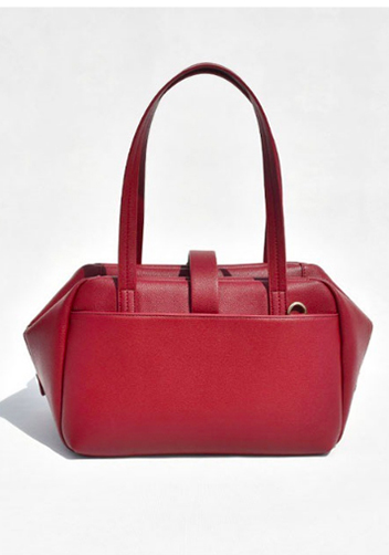 Glenda Shoulder Bag Vegan Leather Burgundy