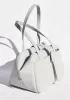 Glenda Shoulder Bag Vegan Leather Light Grey