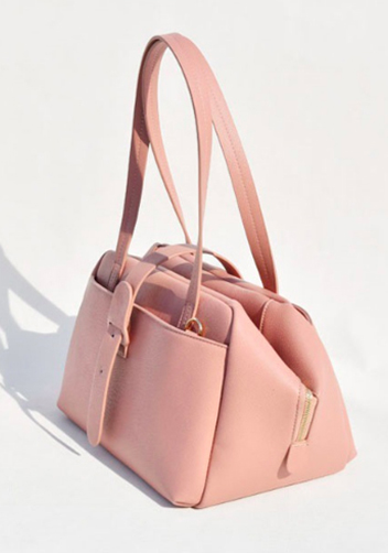 Glenda Shoulder Bag Vegan Leather Pink