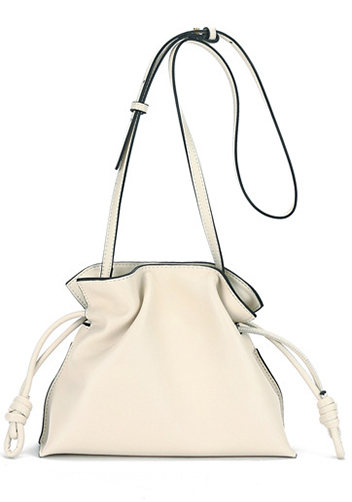 Salsa Mini Leather Clutch Cream