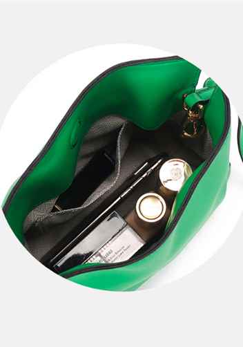 Salsa Mini Leather Clutch Green