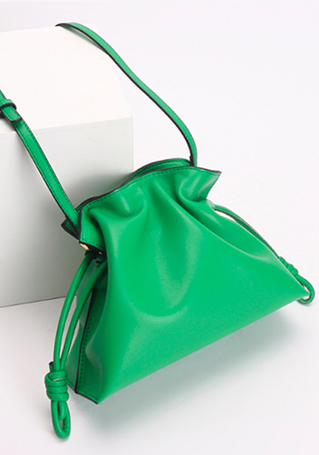 Salsa Mini Leather Clutch Green