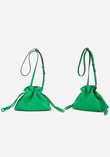 Salsa Mini Leather Clutch Green