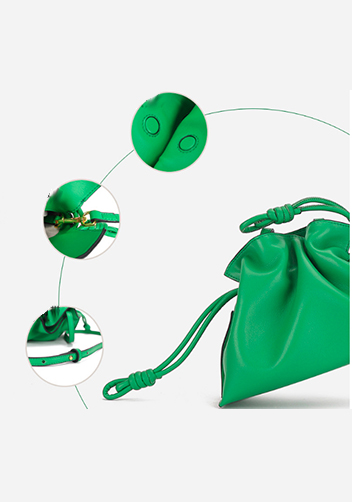 Salsa Mini Leather Clutch Green