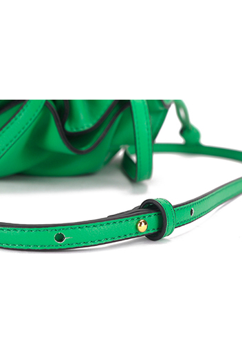Salsa Mini Leather Clutch Green