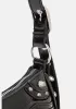 The Route 66 XS Studded Leather Shoulder Bag Black