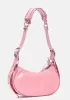 The Route 66 XS Studded Leather Shoulder Bag Pink