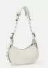 The Route 66 XS Studded Leather Shoulder Bag White