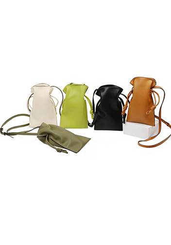 SALSA LEATHER POCKET SHOULDER BAG BLACK