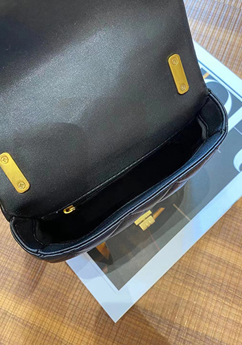 Adele Flap Mini Lambskin Chain Bag Black