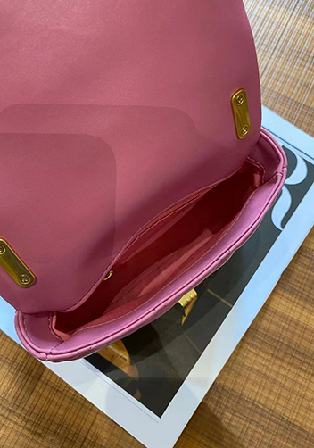 Adele Flap Mini Lambskin Chain Bag Purple