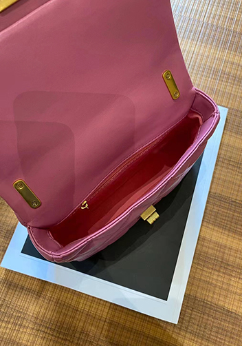 Adele Flap Small Lambskin Chain Bag Purple