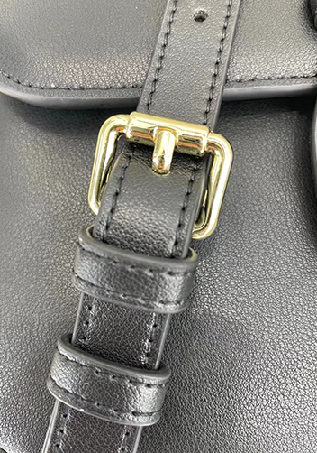 Anathema Calfskin Padlock Shoulder Bag Black