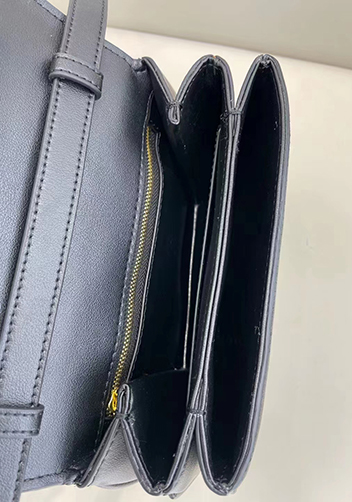 Anathema Calfskin Padlock Shoulder Bag Black