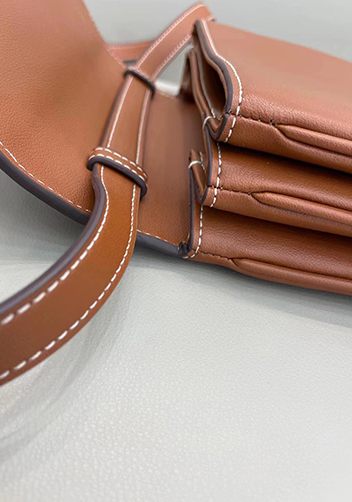 Anathema Calfskin Padlock Shoulder Bag Brown