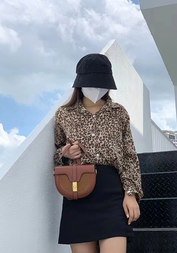 Anathema Calfskin Saddle Shoulder Bag Brown