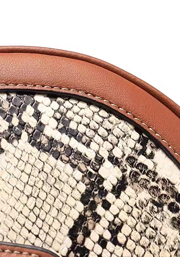 Anathema Calfskin Saddle Shoulder Bag Snake