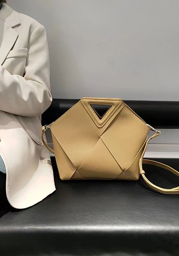 Euclid Medium Woven Bag Beige
