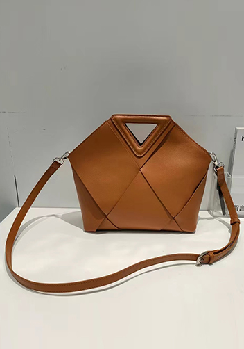 Euclid Medium Woven Bag Camel