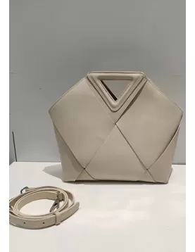 Euclid Medium Woven Bag Cream