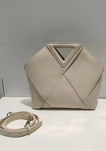Euclid Medium Woven Bag Cream