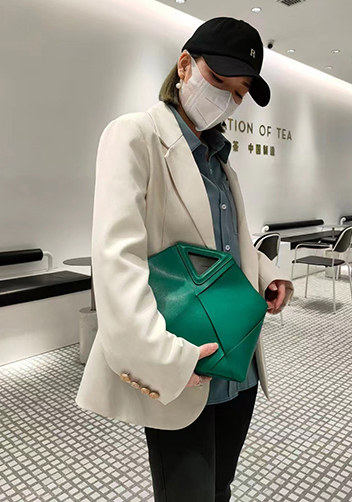Euclid Medium Woven Bag Green