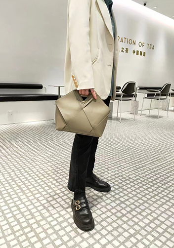 Euclid Medium Woven Bag Khaki