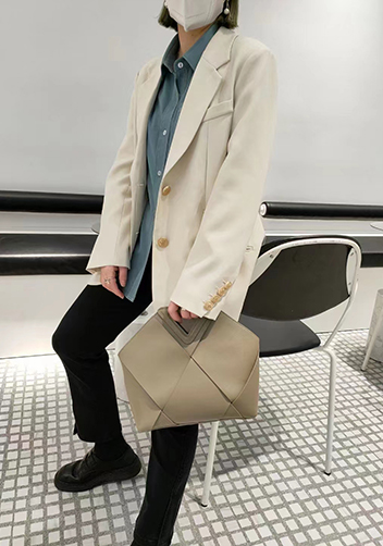 Euclid Medium Woven Bag Khaki