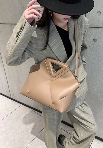 Euclid Large Woven Bag Beige