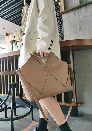 Euclid Large Woven Bag Beige