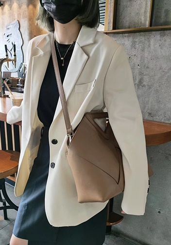 Euclid Large Woven Bag Beige