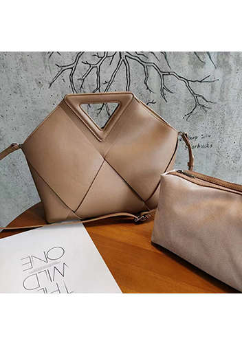 Euclid Large Woven Bag Beige