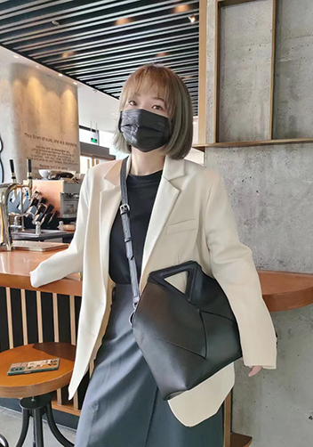 Euclid Large Woven Bag Black