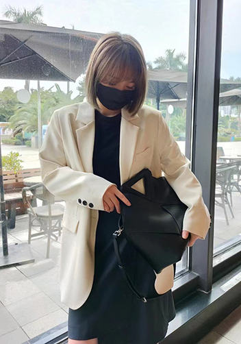 Euclid Large Woven Bag Black