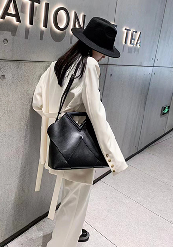 Euclid Large Woven Bag Black