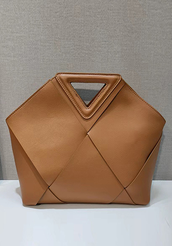 Euclid Large Woven Bag Camel