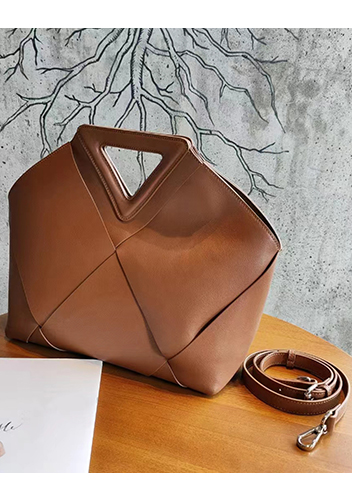 Euclid Large Woven Bag Camel
