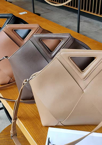 Euclid Large Woven Bag Camel