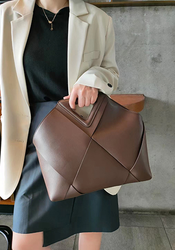 Euclid Large Woven Bag Choco