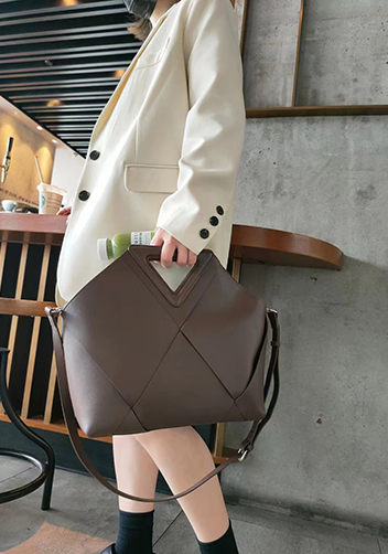 Euclid Large Woven Bag Choco