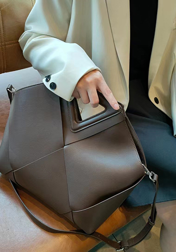 Euclid Large Woven Bag Choco