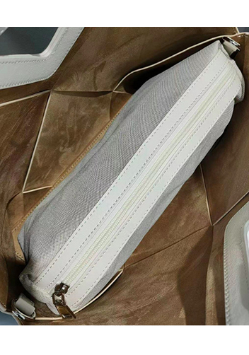 Euclid Large Woven Bag Cream