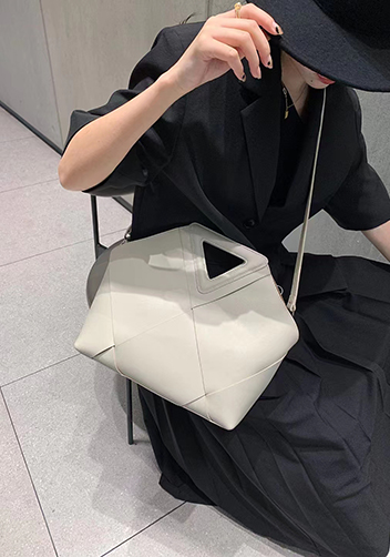 Euclid Large Woven Bag Cream