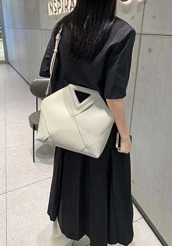 Euclid Large Woven Bag Cream