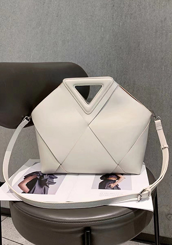 Euclid Large Woven Bag Cream