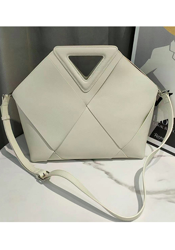 Euclid Large Woven Bag Cream
