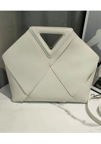 Euclid Large Woven Bag Cream