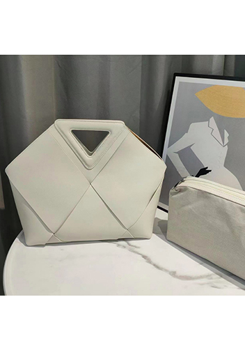 Euclid Large Woven Bag Cream